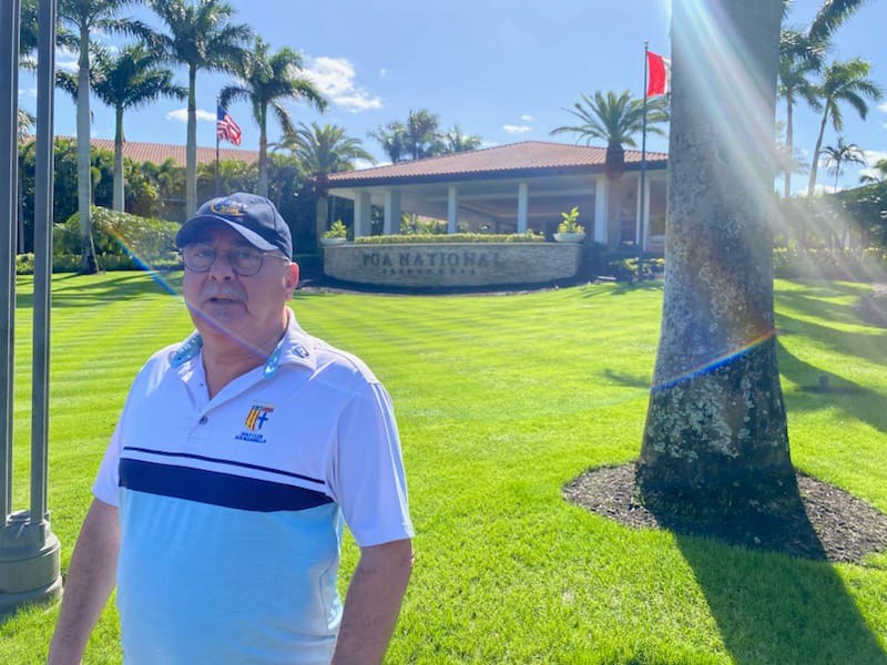 Jacques Laborier, dirigeant de Celtic Golf (Groupe Perret) en tournée aux USA