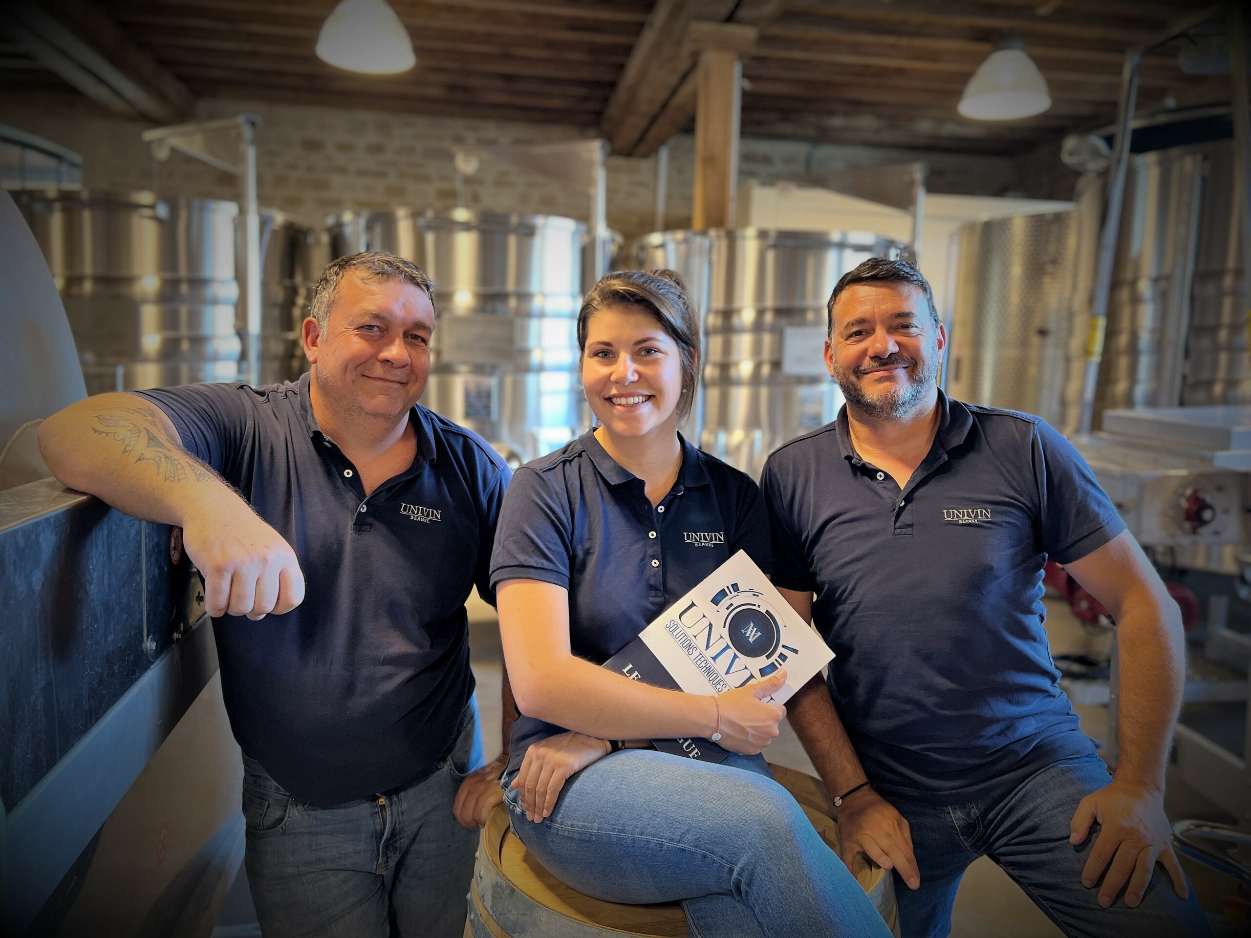 La dynamique équipe d'Univin rayonne sur les vignobles bourguignons.