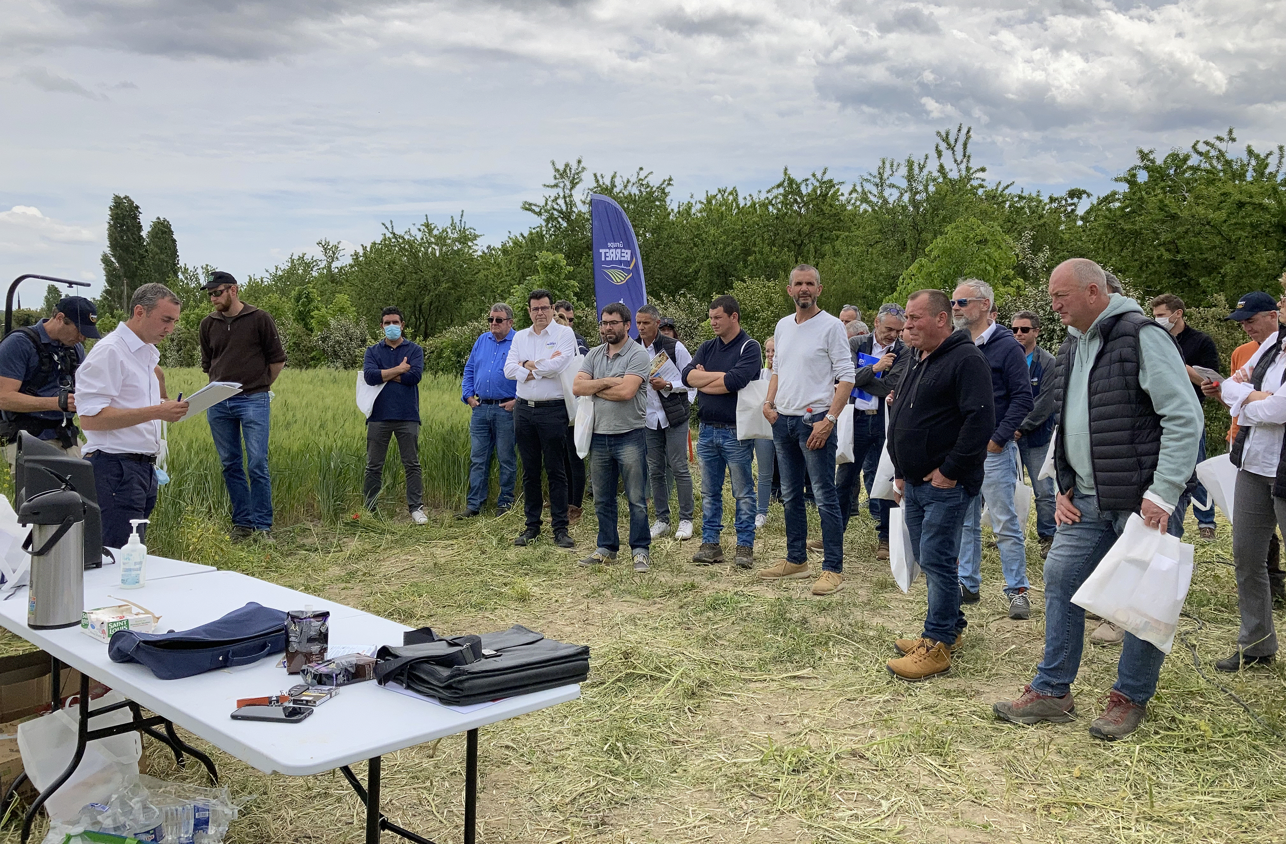 En mai 2021, le Groupe Perret a accueilli ses clients sur une plateforme technique autour des céréales