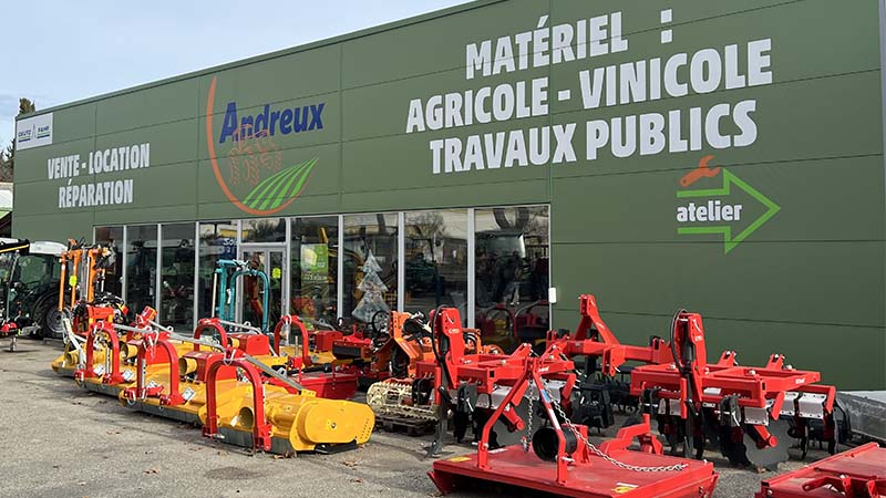 Les Etablissements Andreux, à Pont Saint Esprit (Gard) distribuent du matériel neuf et d'occasion